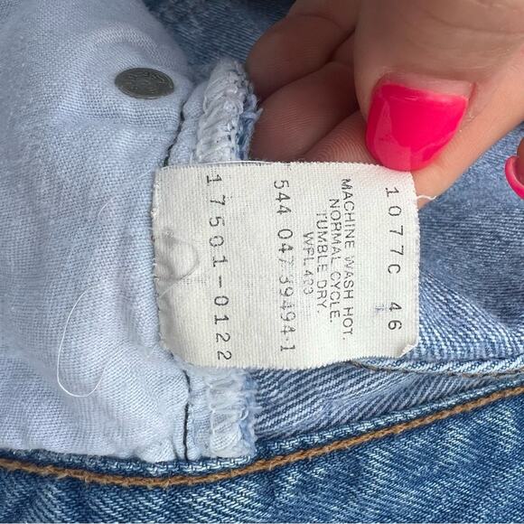 Vintage 80s Levi’s 501 button fly women’s jeans Tag 9 Fits size 25 - Picture 10 of 11
